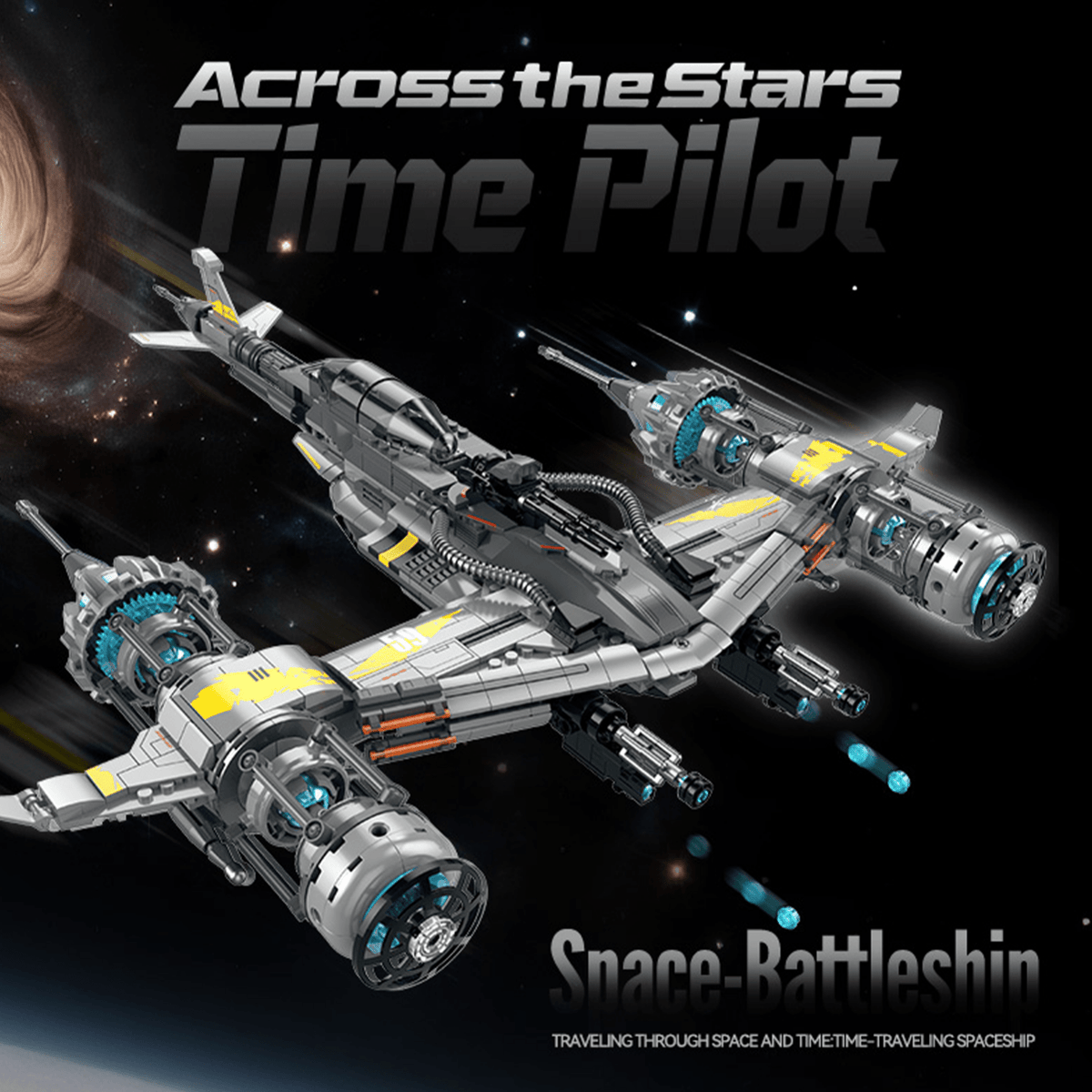 Interstellar Starfighter Building Kit | Mechanical Building Kits | BrickRoyal