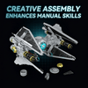 Space Interceptor Starfighter Building Kit | Mechanical Building Kits | BrickRoyal