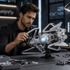Space Interceptor Starfighter Building Kit | Mechanical Building Kits | BrickRoyal
