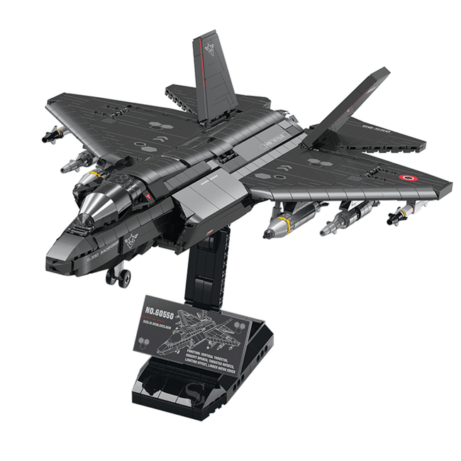 Stealth Fighter Jet Building Kit | Mechanical Building Kits | BrickRoyal