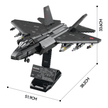 Stealth Fighter Jet Building Kit | Mechanical Building Kits | BrickRoyal