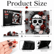 Where Gothic Art Blooms: Skull & Rose 3D Brick Wall Art | Mechanical Building Kits | BrickRoyal